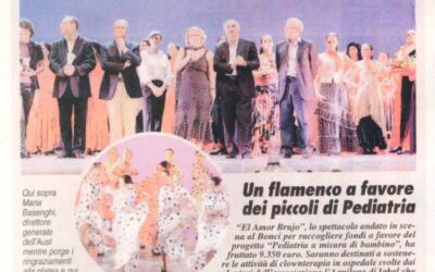 Un flamenco a favore dei piccoli di Pediatria, luglio 2008